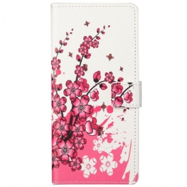 Folio Cover Google Pixel 6A Fiori Tropicali