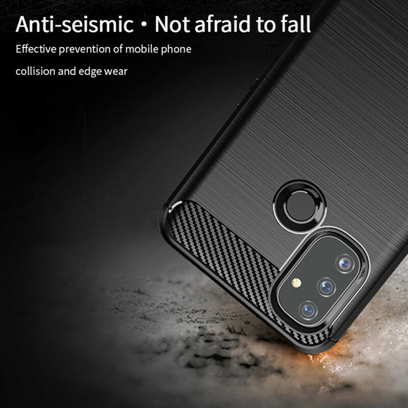 Cover OnePlus Nord N100 Fibra Di Carbonio Spazzolata Mofi