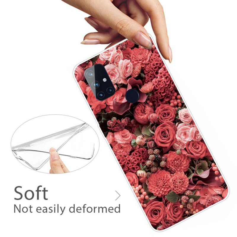 Cover OnePlus Nord N100 Fiori Intensi