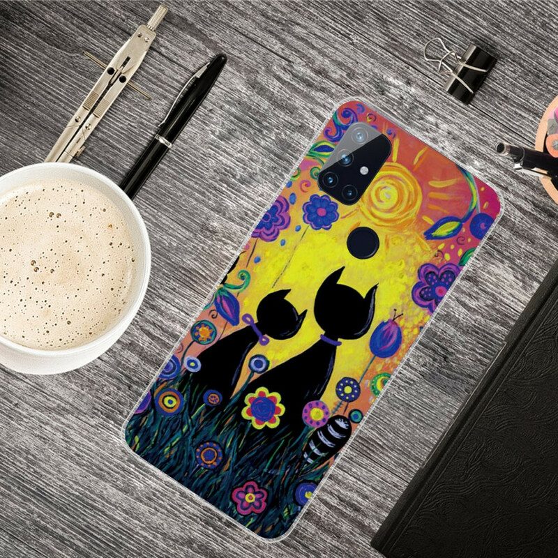 Cover OnePlus Nord N100 Gatto Dei Cartoni Animati