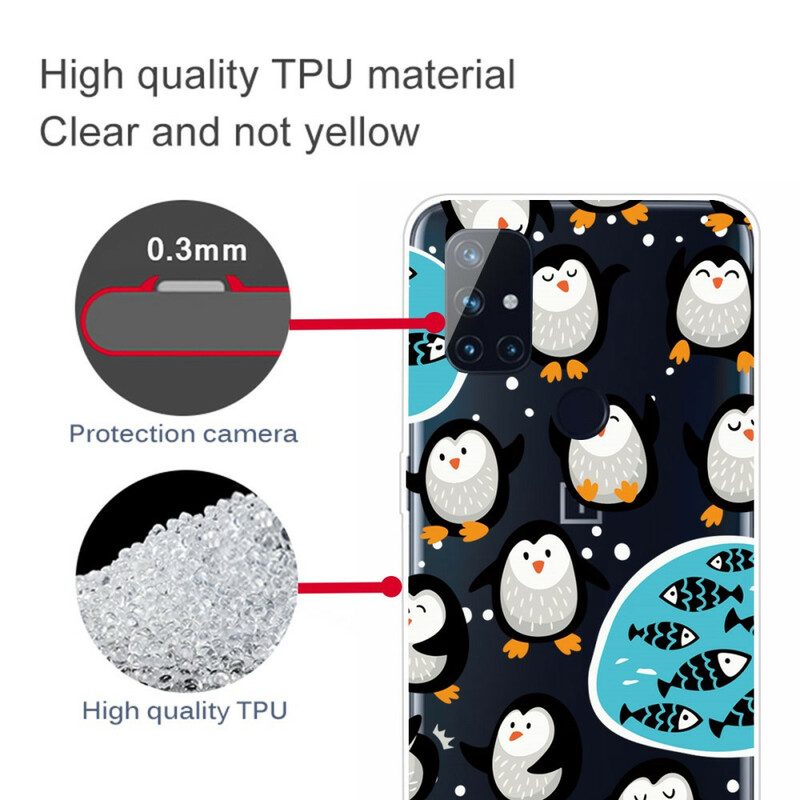 Cover OnePlus Nord N100 Pinguini E Pesci
