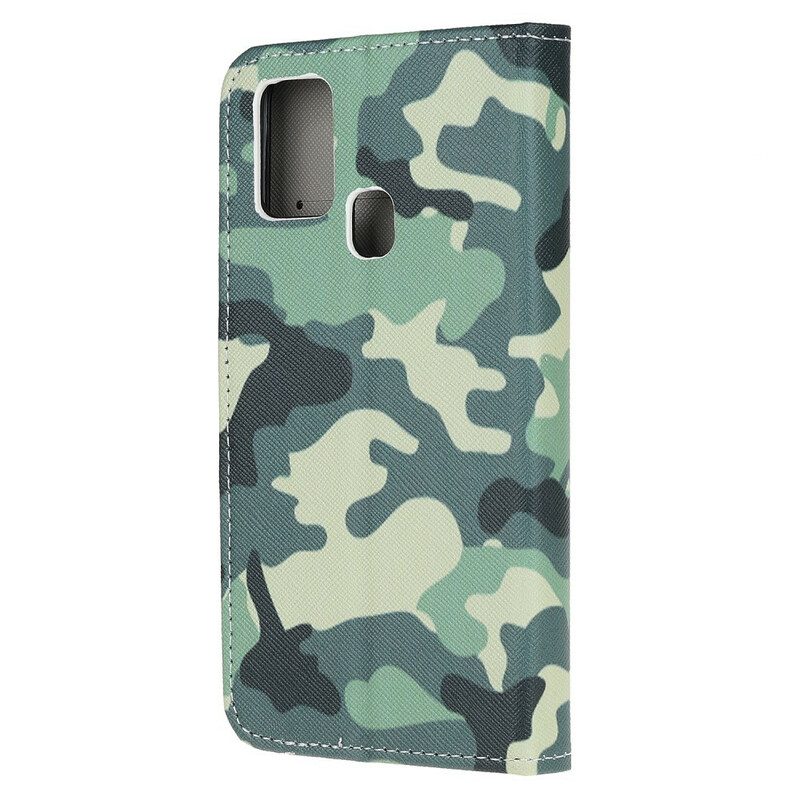 Custodia in pelle OnePlus Nord N100 Camuffamento Militare