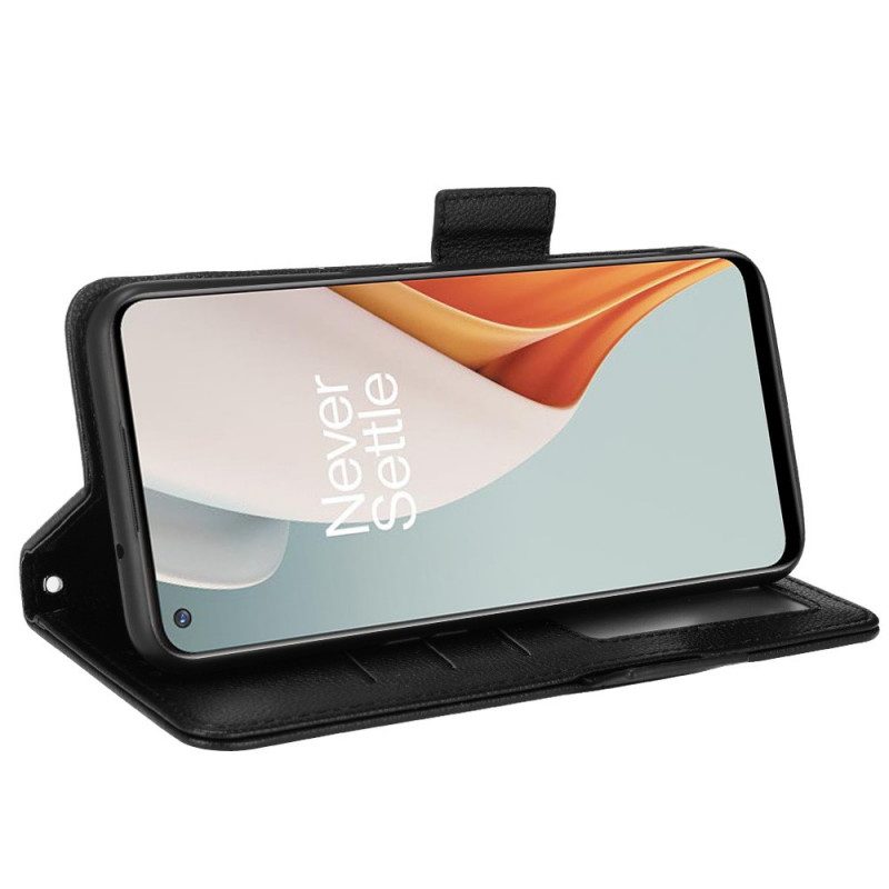Custodia in pelle OnePlus Nord N100 Stile In Pelle Litchi