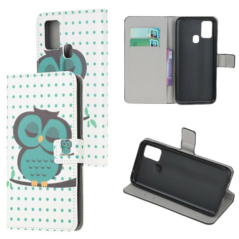 Folio Cover OnePlus Nord N100 Gufo Addormentato