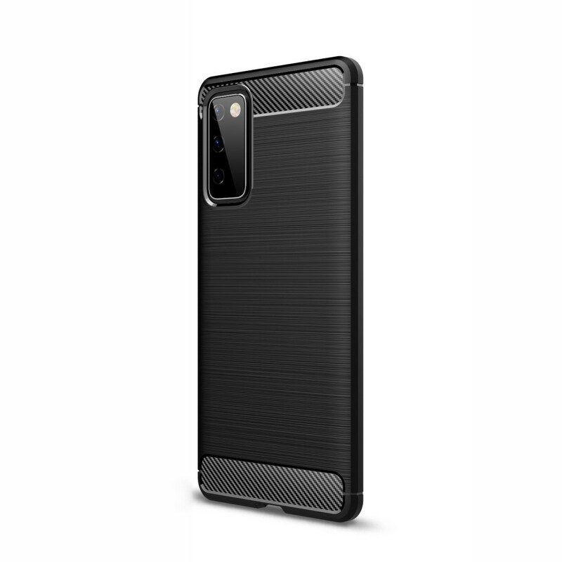Cover Samsung Galaxy S20 FE Fibra Di Carbonio Spazzolata