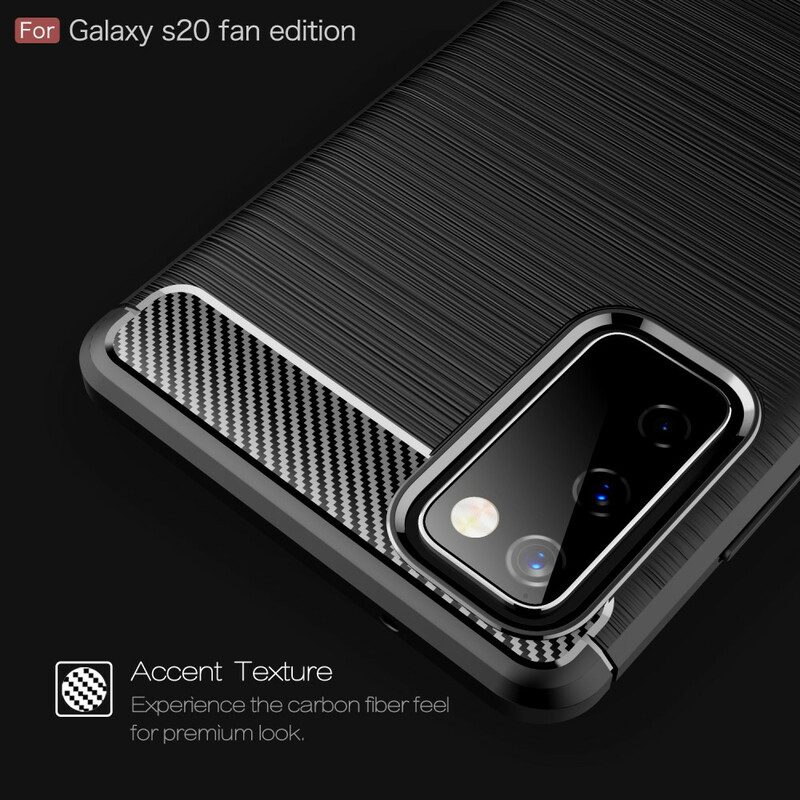 Cover Samsung Galaxy S20 FE Fibra Di Carbonio Spazzolata
