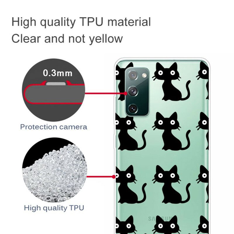 Cover Samsung Galaxy S20 FE Più Gatti Neri