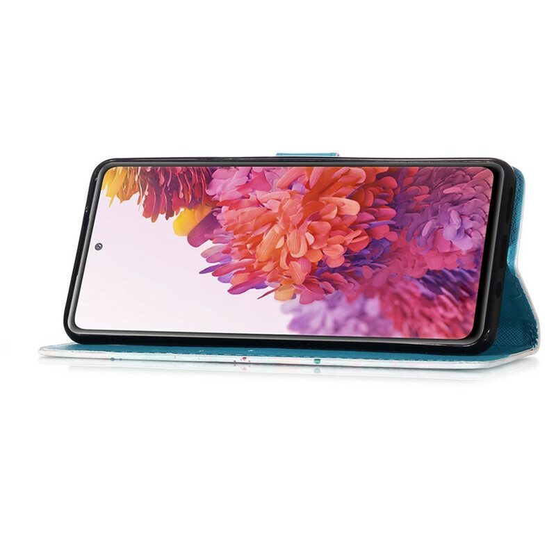 Custodia A Portafoglio Samsung Galaxy S20 FE Acchiappasogni Ad Acquerello