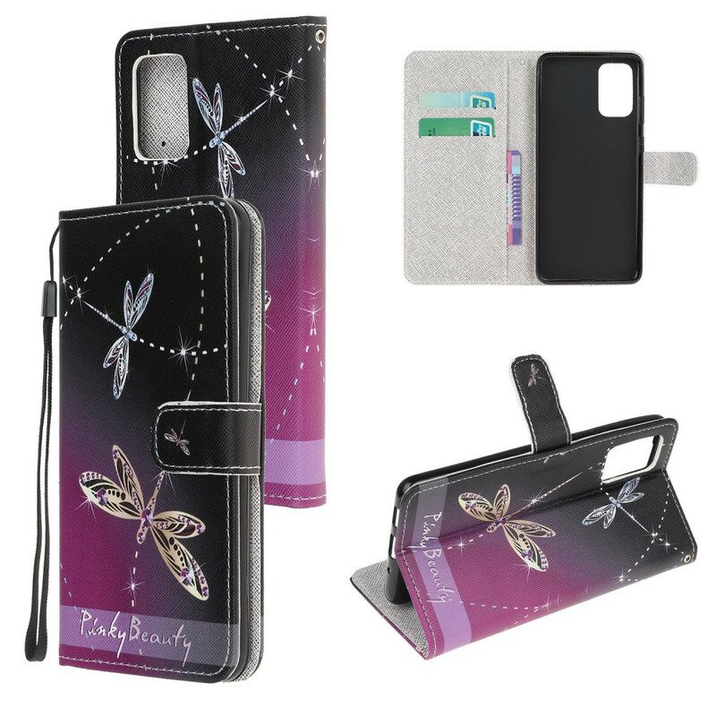 Custodia A Portafoglio Samsung Galaxy S20 FE Libellule Strappy