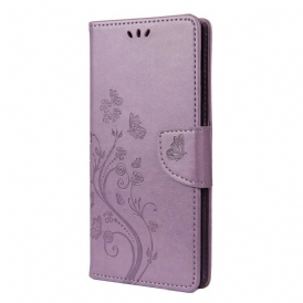 Custodia in pelle Samsung Galaxy S20 FE Farfalle Incantevoli