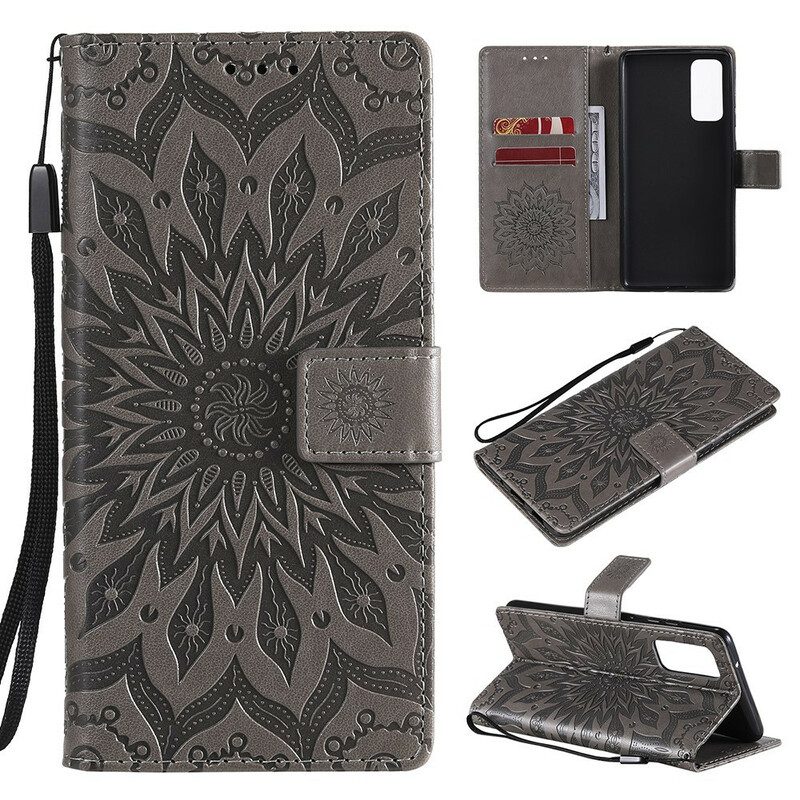 Custodia in pelle Samsung Galaxy S20 FE Fiore Del Sole