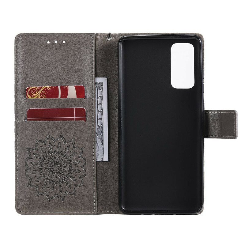 Custodia in pelle Samsung Galaxy S20 FE Fiore Del Sole