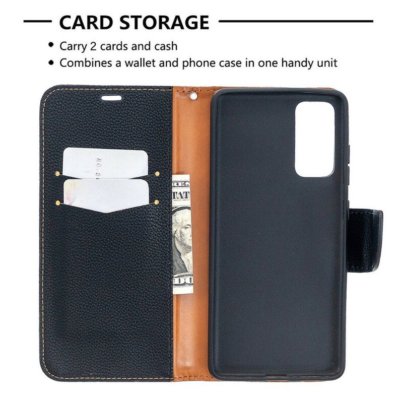 Custodia in pelle Samsung Galaxy S20 FE Folio Cover Litchi Rabat Obliquo