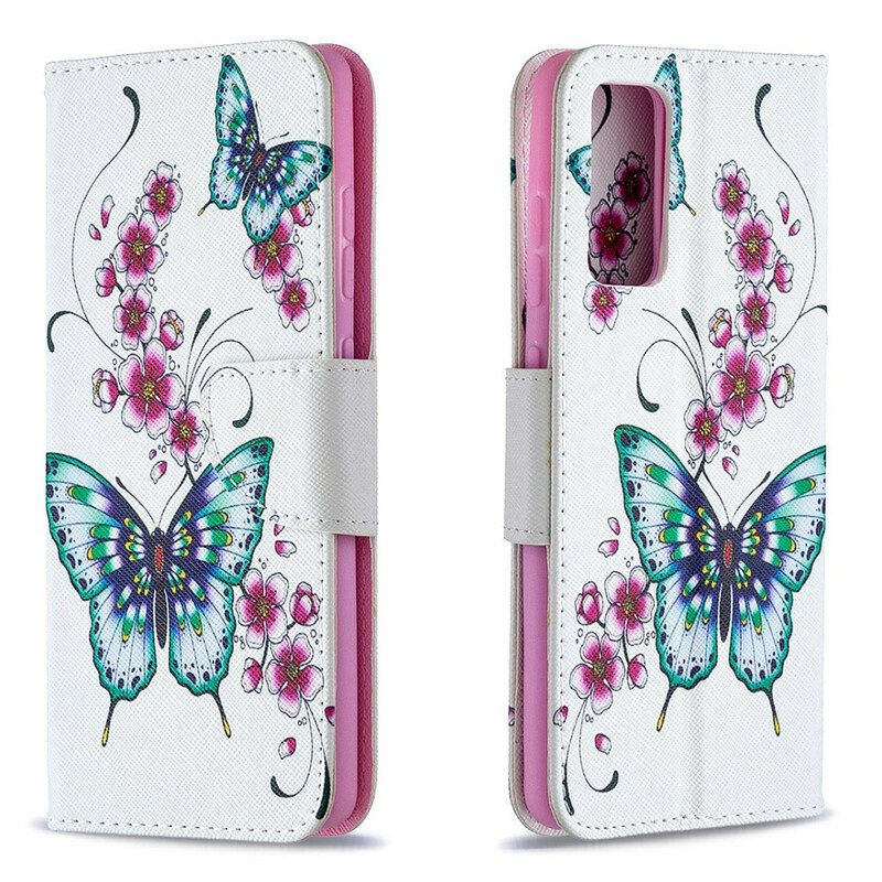 Custodia in pelle Samsung Galaxy S20 FE Meravigliose Farfalle
