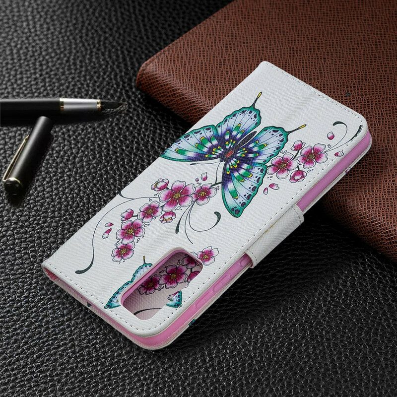 Custodia in pelle Samsung Galaxy S20 FE Meravigliose Farfalle