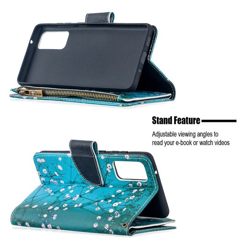 Custodia in pelle Samsung Galaxy S20 FE Tasca Per Albero Con Cerniera