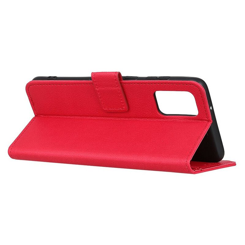 Folio Cover Samsung Galaxy S20 FE Trama Di Litchi