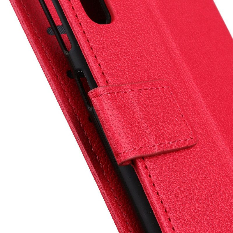 Folio Cover Samsung Galaxy S20 FE Trama Di Litchi