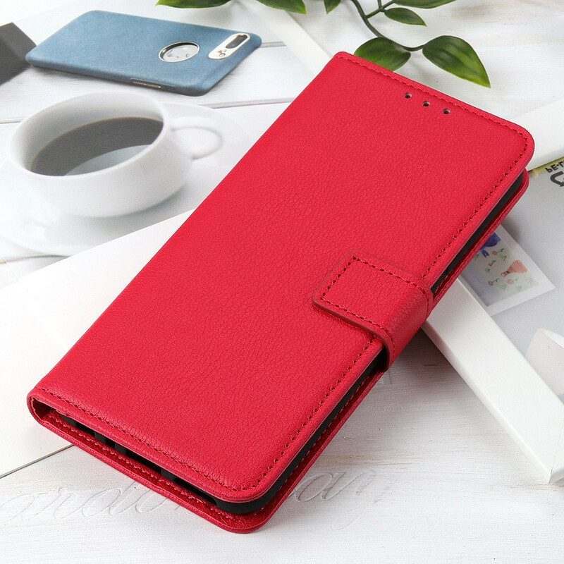 Folio Cover Samsung Galaxy S20 FE Trama Di Litchi