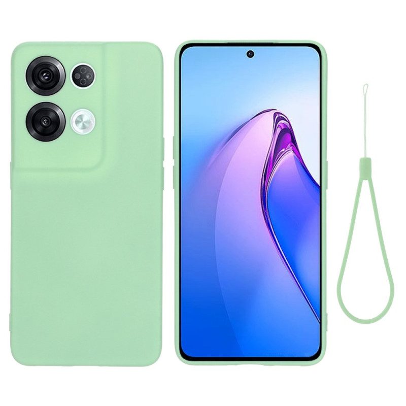 Cover Oppo Reno 8 Pro Silicone Liquido Strappy