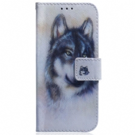Custodia in pelle Oppo Reno 8 Pro Cane Dell'acquerello Strappy