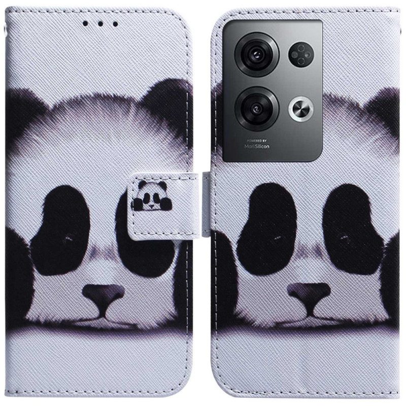 Custodia in pelle Oppo Reno 8 Pro Dipinto Di Gufi Strappy
