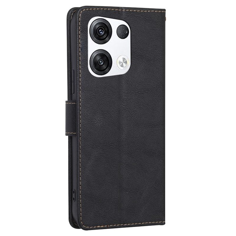 Custodia in pelle Oppo Reno 8 Pro Ecopelle Conciata