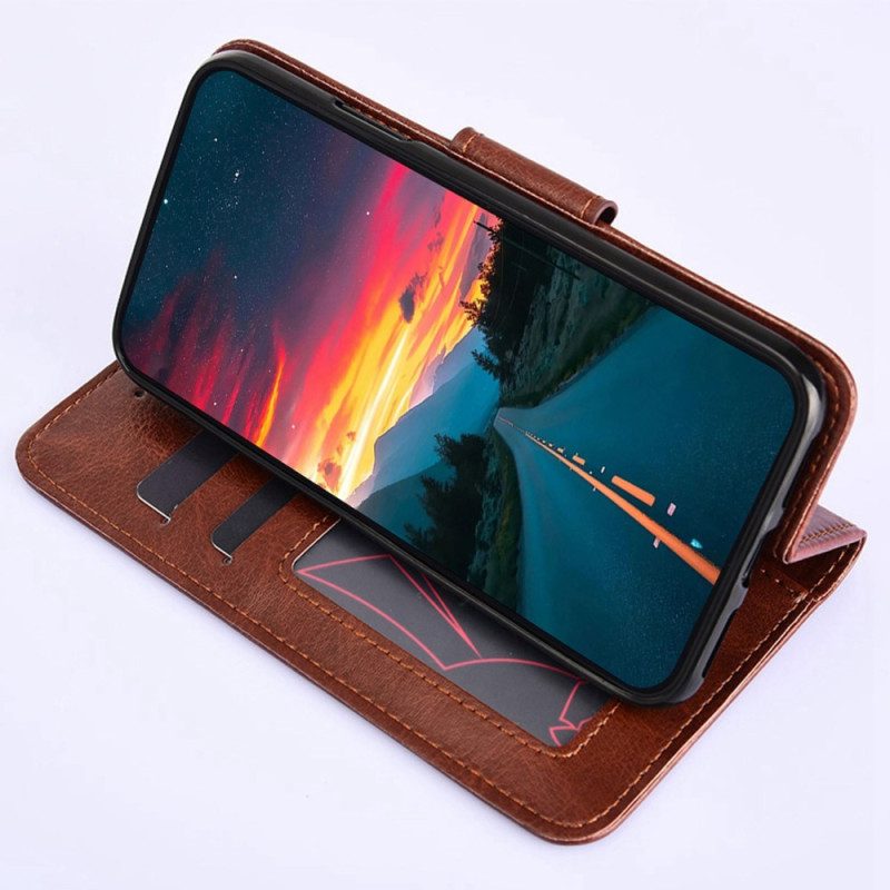 Custodia in pelle Oppo Reno 8 Pro Ecopelle Retrò