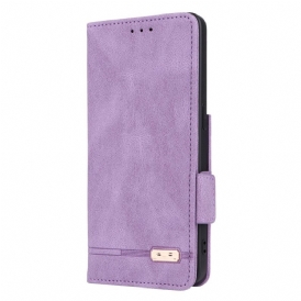 Custodia in pelle Oppo Reno 8 Pro Eleganza Sottile