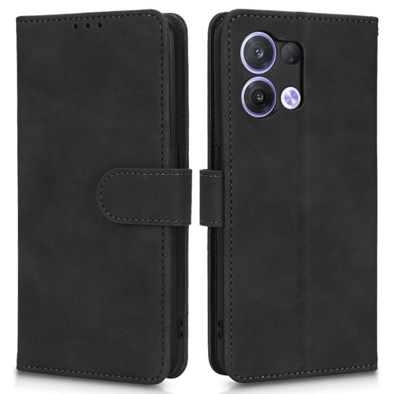 Custodia in pelle Oppo Reno 8 Pro Semplice Con Cinturino