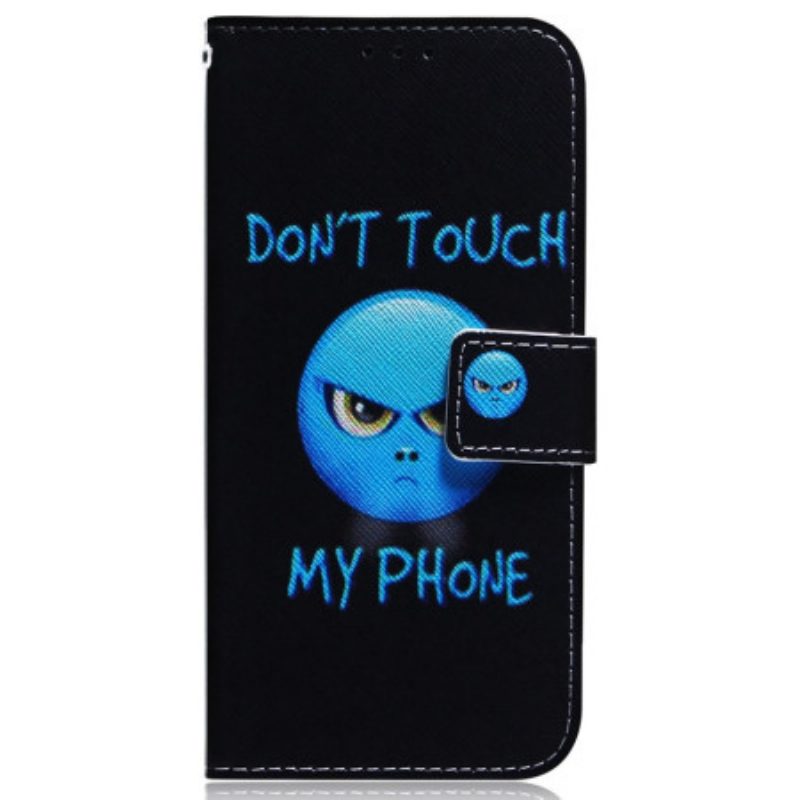 Custodia in pelle Oppo Reno 8 Pro Telefono Emoji Con Cordino