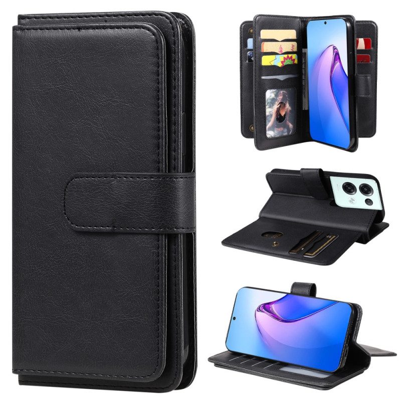 Custodia in pelle Oppo Reno 8 Pro Titolare Della Carta