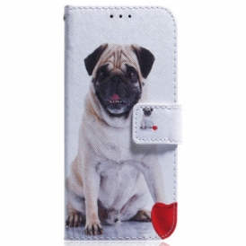 Folio Cover Oppo Reno 8 Pro Grazioso Pug In Cinturino