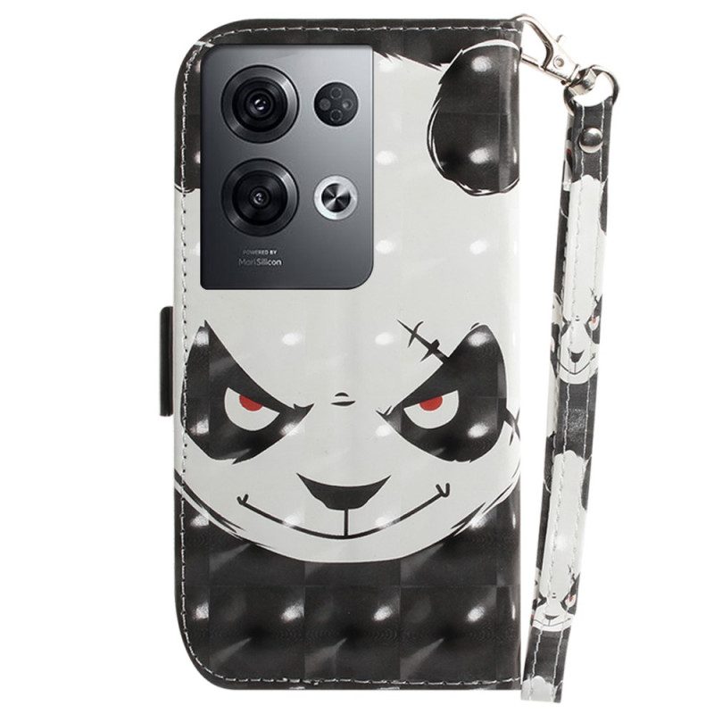 Folio Cover Oppo Reno 8 Pro Panda Arrabbiato