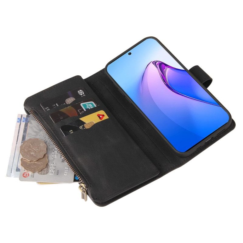 Folio Cover Oppo Reno 8 Pro Portacarte Multifunzione
