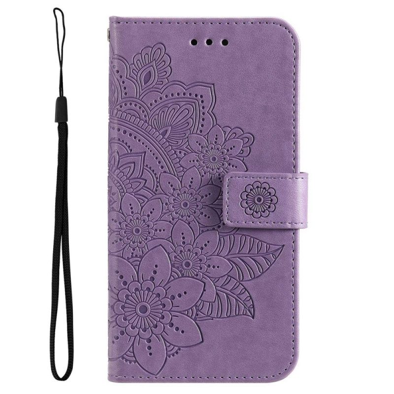 Custodia in pelle Vivo Y16 Mandala Strappy