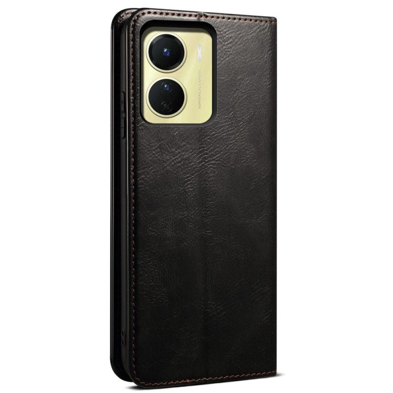 Folio Cover Vivo Y16 Custodia in pelle Cera