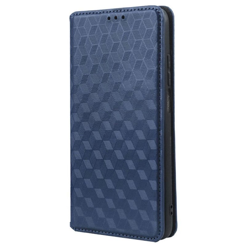 Folio Cover Vivo Y16 Custodia in pelle Trama 3d