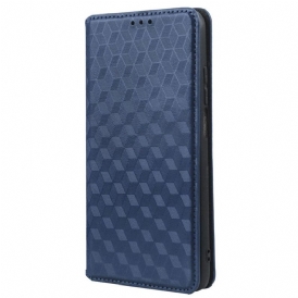 Folio Cover Vivo Y16 Custodia in pelle Trama 3d
