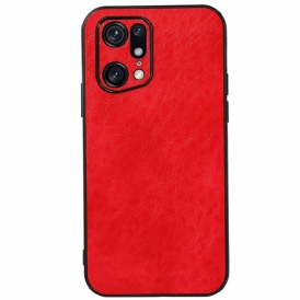 Cover Oppo Find X5 Pro Ecopelle Testurizzata