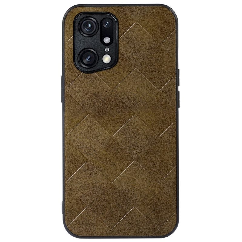 Cover Oppo Find X5 Pro Trama Tessuta