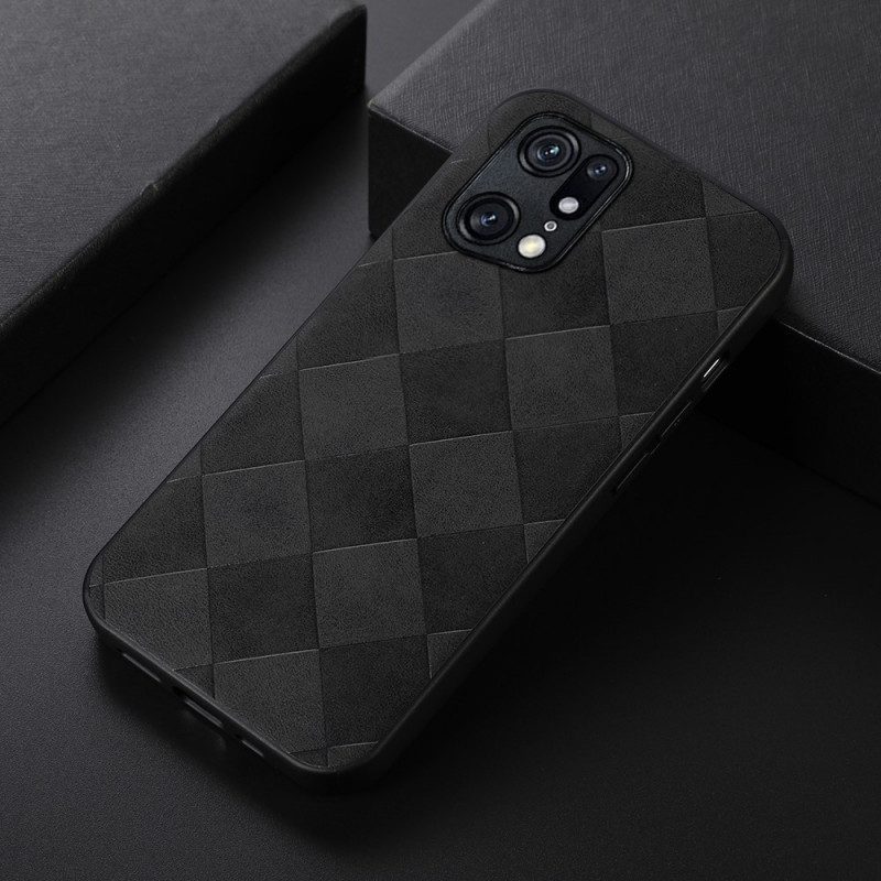 Cover Oppo Find X5 Pro Trama Tessuta