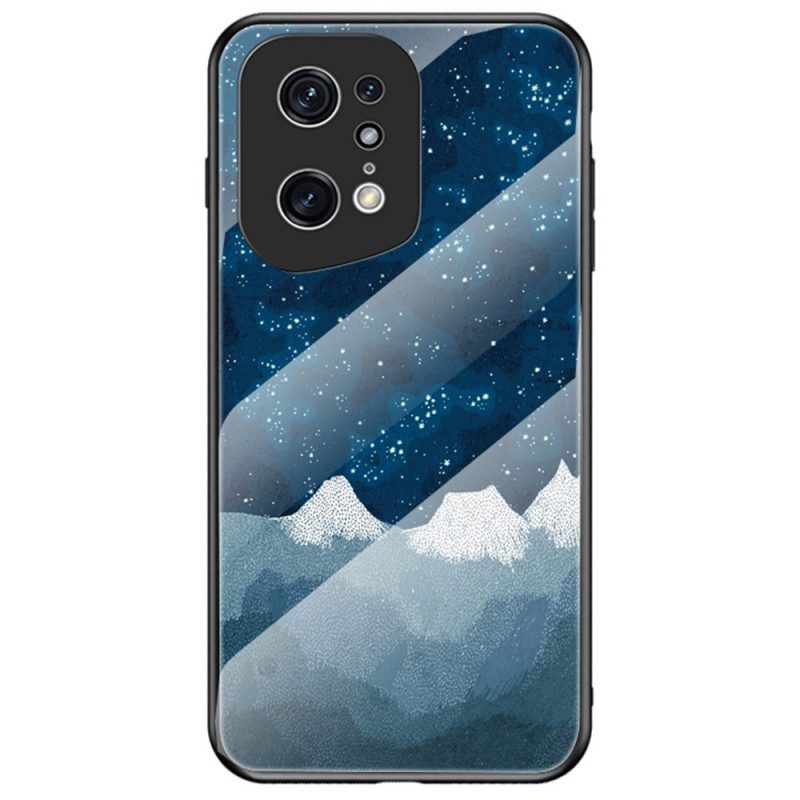 Cover Oppo Find X5 Pro Vetro Temperato In Marmo