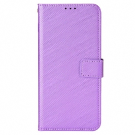 Custodia A Portafoglio Oppo Find X5 Pro Elegante Finta Pelle Con Cinturino