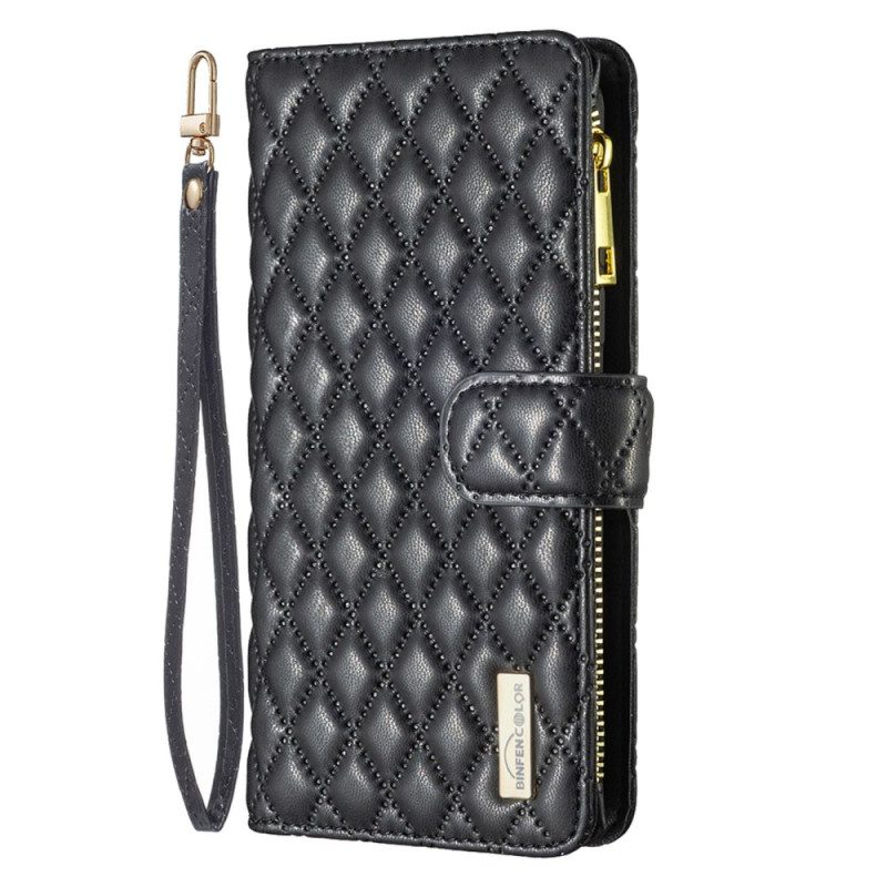 Custodia in pelle Oppo Find X5 Pro Binfen Colore Stile Trapuntato