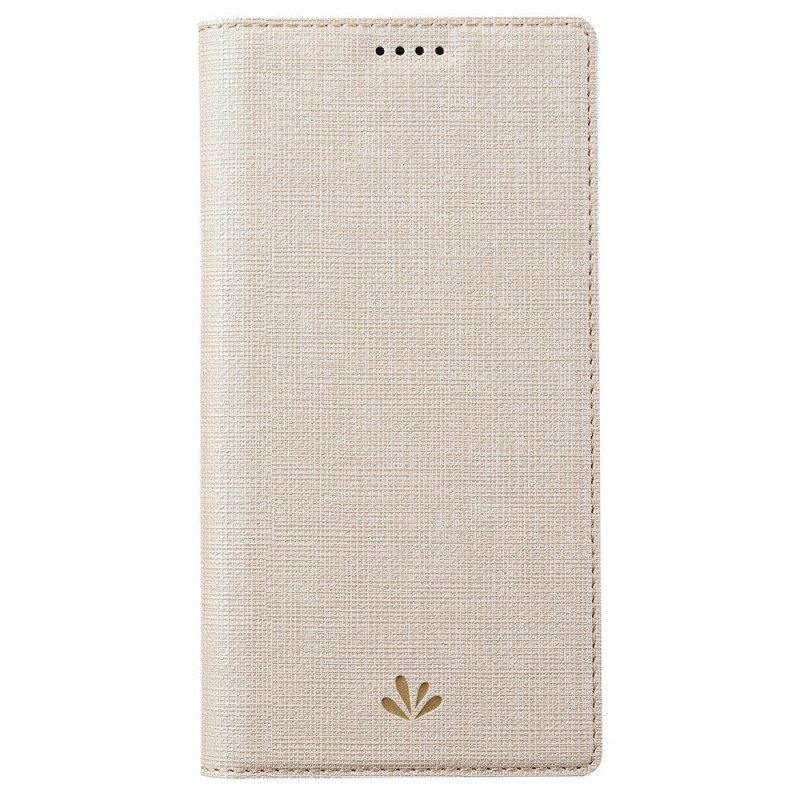 Custodia in pelle Oppo Find X5 Pro Struttura Del Tessuto Vili