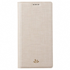 Custodia in pelle Oppo Find X5 Pro Struttura Del Tessuto Vili
