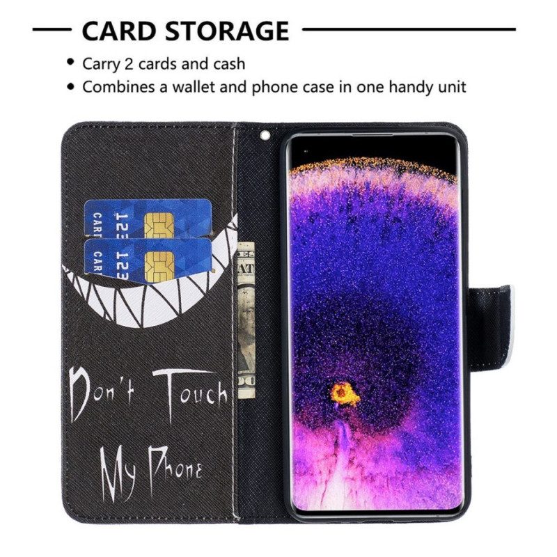 Custodia in pelle Oppo Find X5 Pro Telefono Del Diavolo