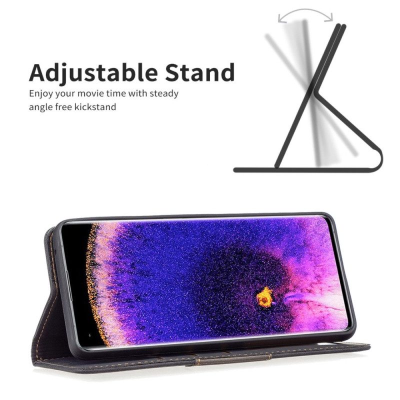 Folio Cover Oppo Find X5 Pro Custodia in pelle Colore Binfen