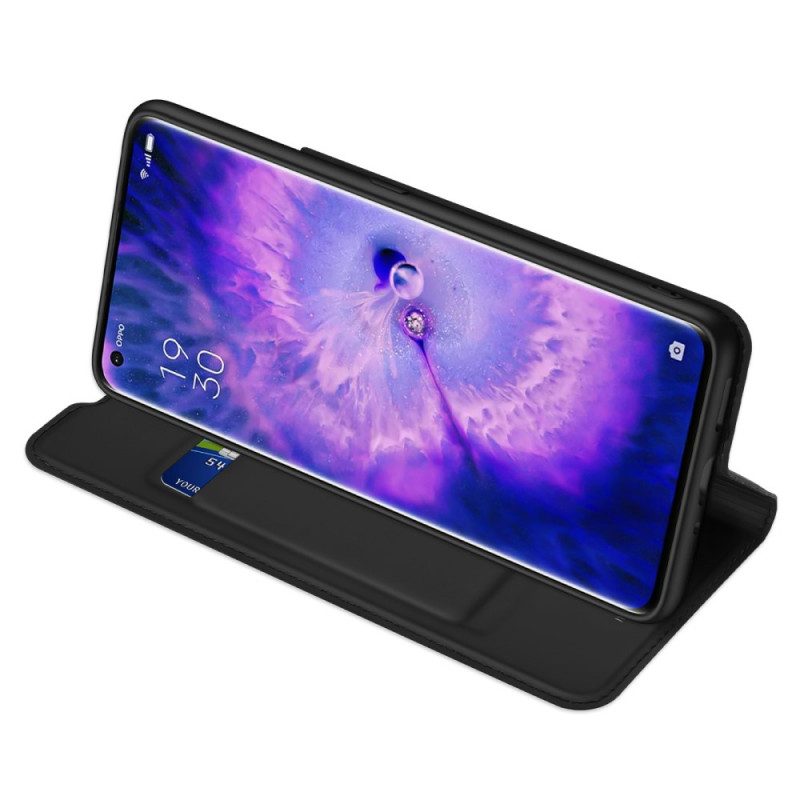 Folio Cover Oppo Find X5 Pro Custodia in pelle Serie Skin Pro Dux Ducis